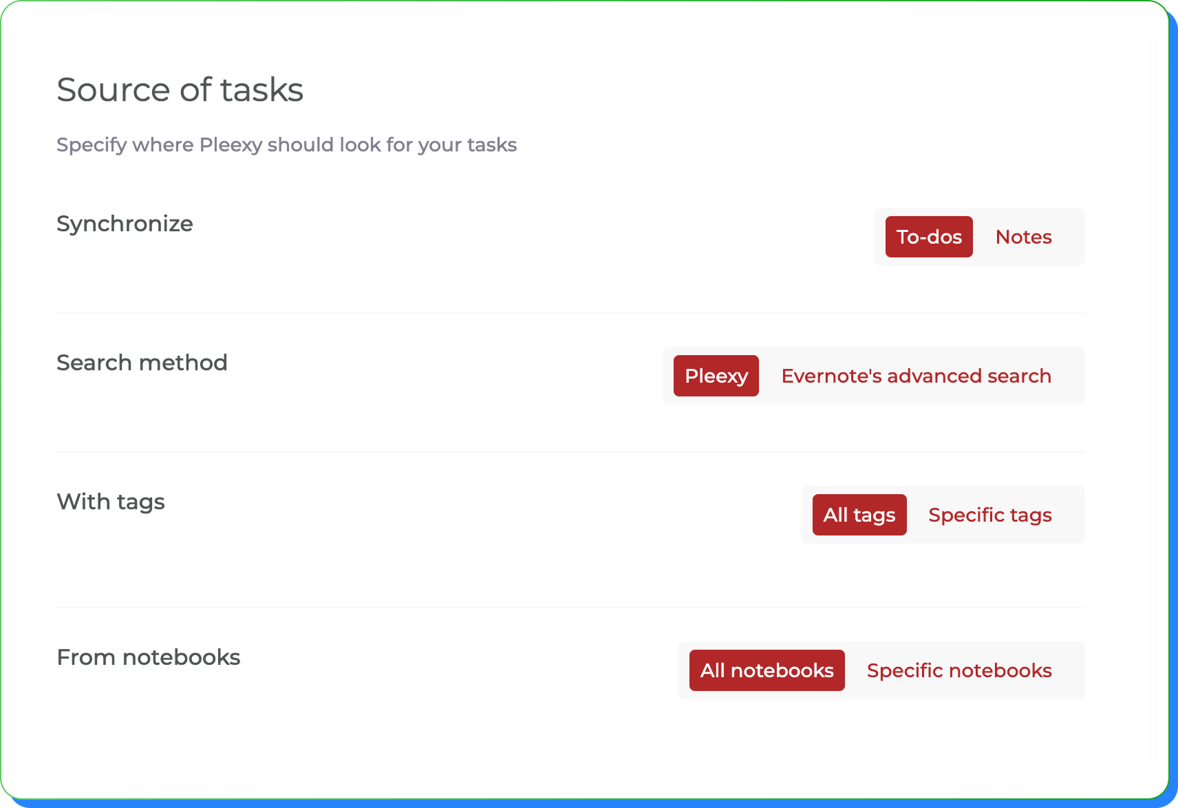Configure intelligent content filtering