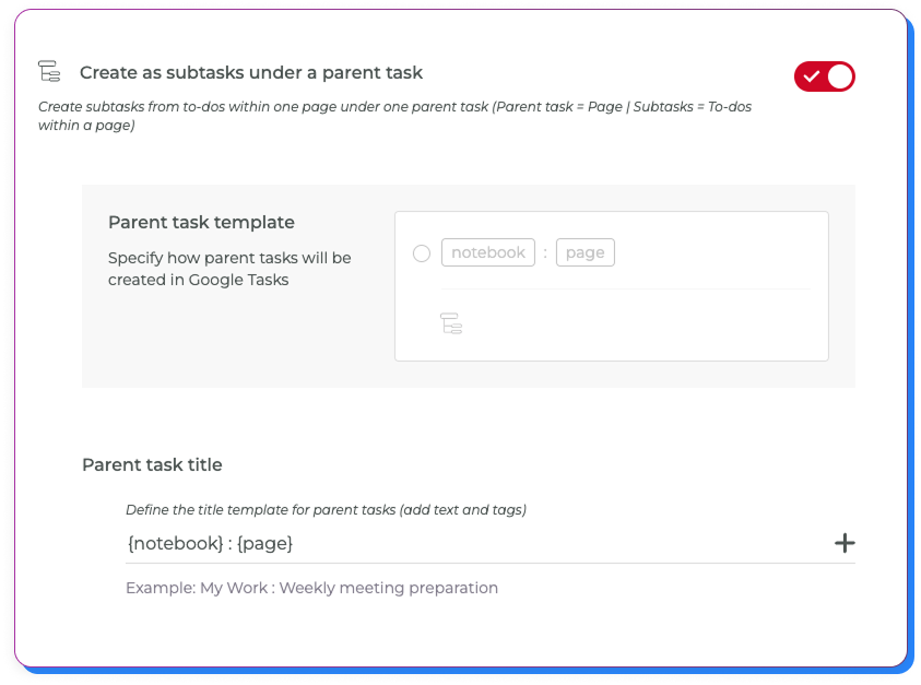 Choose how your tasks are organised