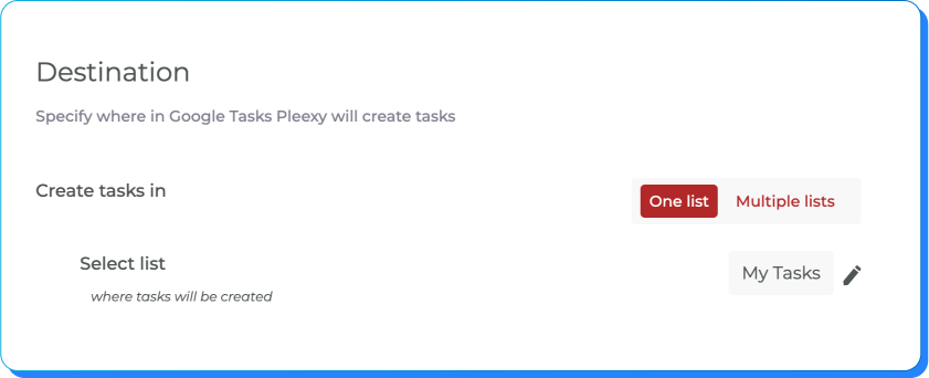 Smart List Organization
