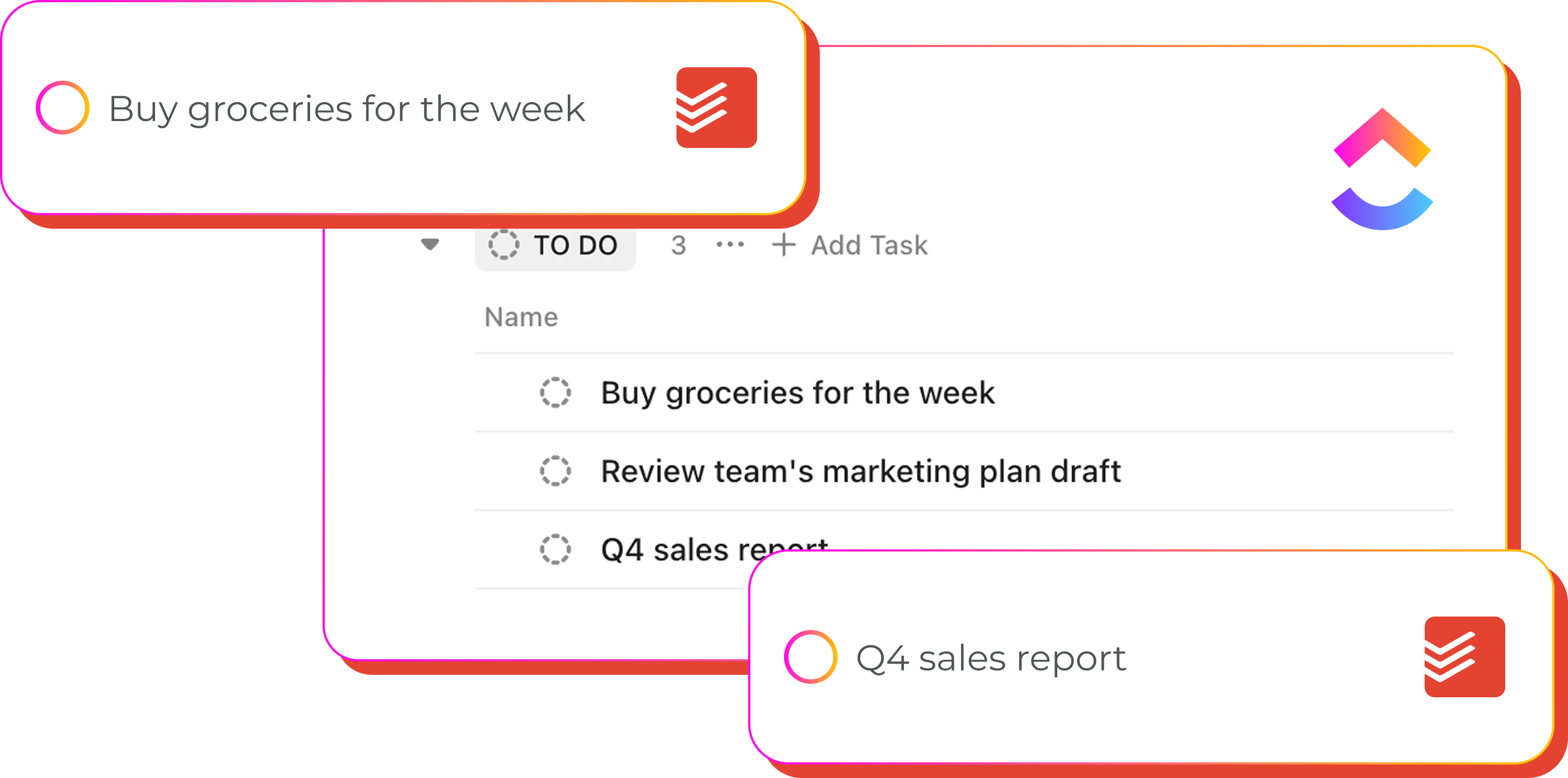 Smooth task sync