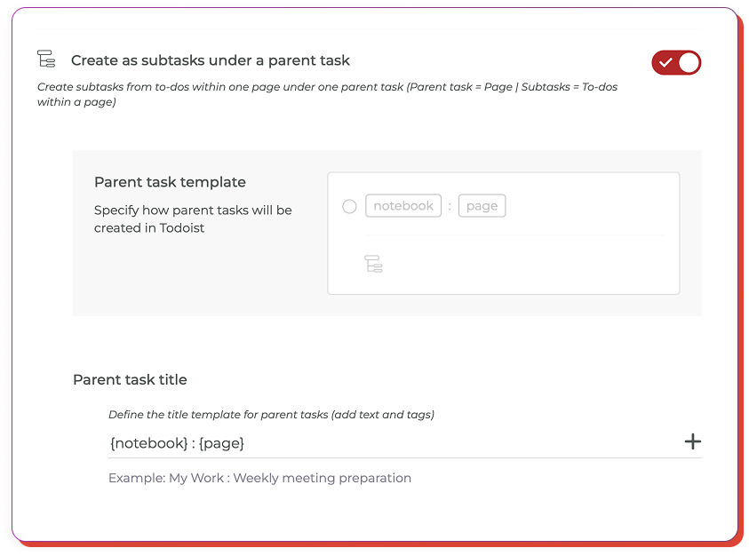Choose how your tasks are organised